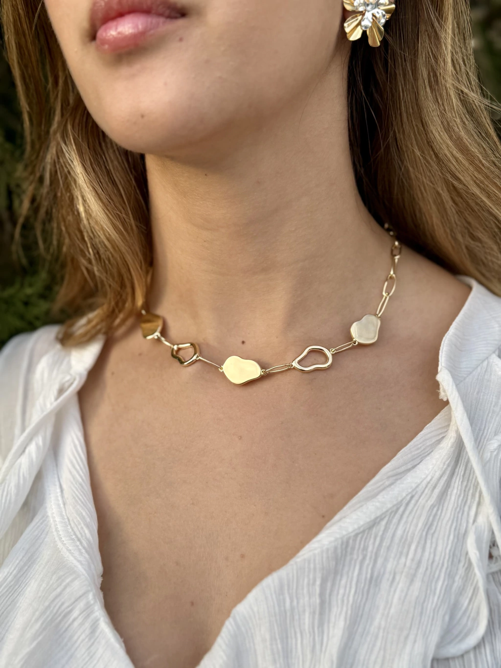 Choker Elo Orgânica Vazada — segunda imagem