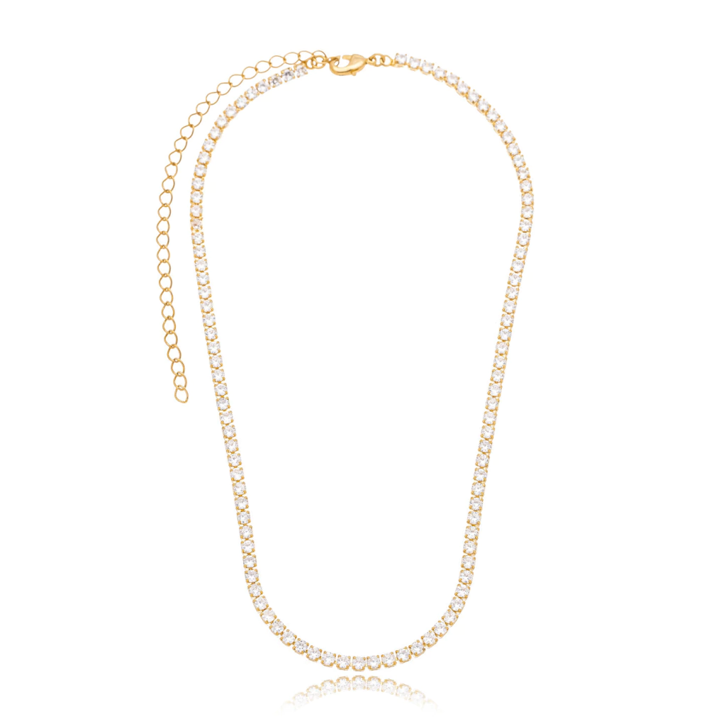 Choker Riviera Zircônias Quadradas