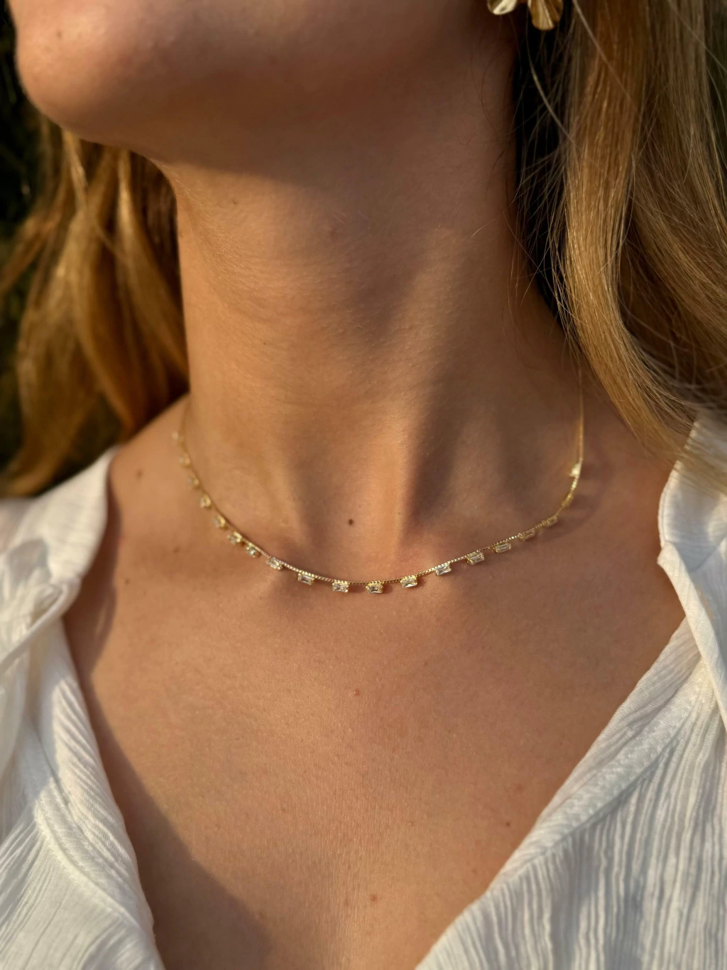 Choker Joinha Zircônia — segunda imagem