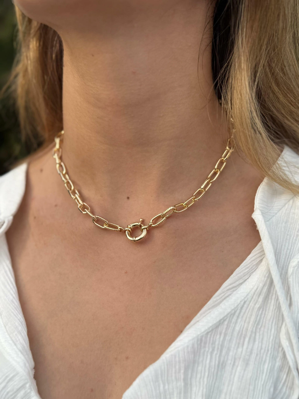 Choker Elo com Fecho Bóia — segunda imagem